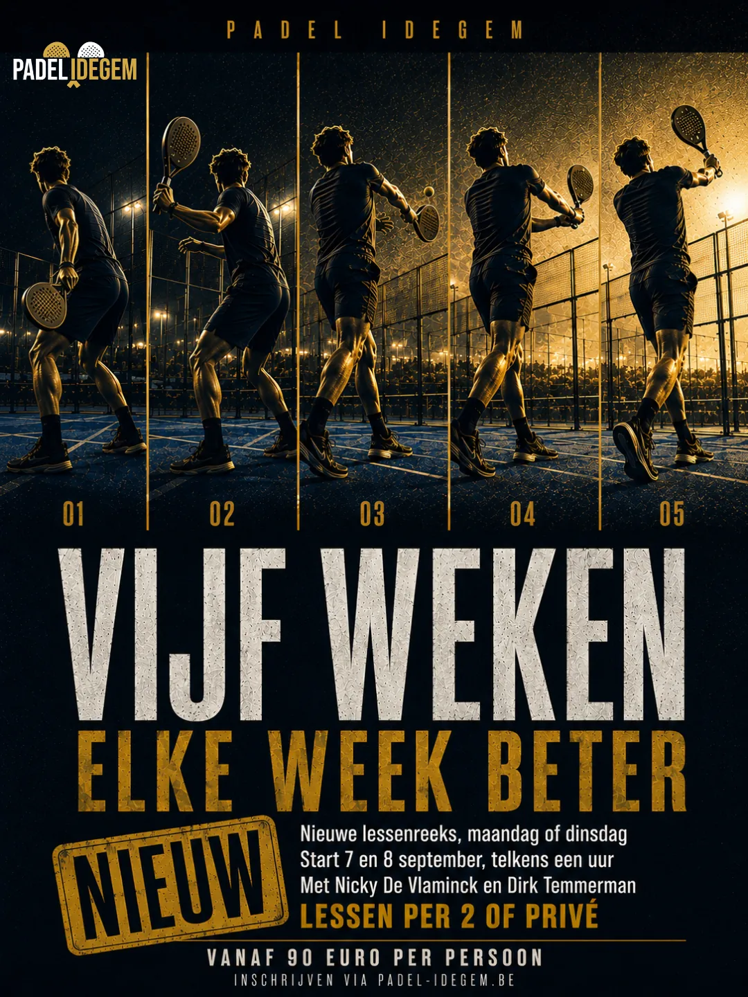 Nieuwe Lessenreeks Padel Idegem